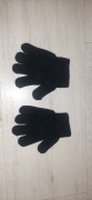 Rękawiczki czarne bawełna r. 92-98, 2-3 lata dla chłopca lub dziewczynki