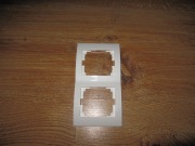 Kanlux ramka podwójna pionowa biała LOGI