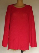 # Śliczny luźny czerwony w kwiaty - SHEIN - 34 - 36 #