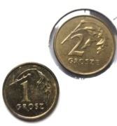 2 grosze + 1 grosz 1999 , Polska
