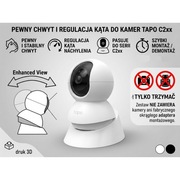 Podstawka kątowa do kamer TP-Link Tapo C2xx. Większy kąt