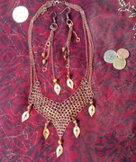 Naszyjnik I kolczyki, gothic, kolczuga, hand-made 