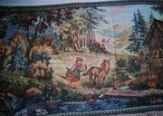 Kilim gobelin Czerwony Kapturek vintage antyk