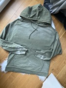 Bluza z Kapturem Holzweiler_Bluza z Efektem Sprania Oliwkowa