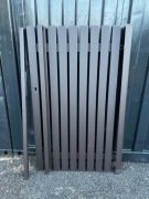 furtka lewa stalowa ocynkowana brązowa