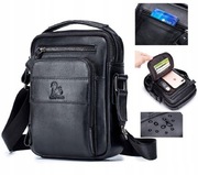 SASZETKA DO RĘKI TORBA MĘSKA NA RAMIĘ SKÓRZANA TORBA DOKUMENTY AKTÓWKA NrA6