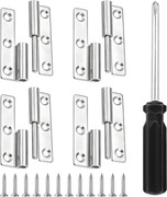 Zawiasy ze stali nierdzewnej  zestaw 4 szt z śrubami 