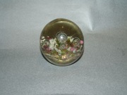 Przedwojenna szklana kula ozdoba przycisk do papieru 