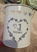 Metalowy kosz / wazon na sztuczne kwiaty