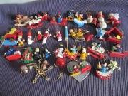 OZDOBY  CHOINKOWE   DREWNIANE  RĘCZNIE   MALOWANE  40 SZTUK "ZESTAW2