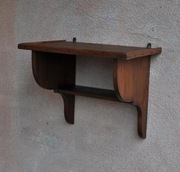 Stara , zabytkowa, drewniana półka