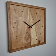 Zegar ścienny drewniany - handmade