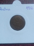 Moneta Austria 2 halerze 1912