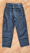 jeansy CROPP baggy z kieszeniami cargo