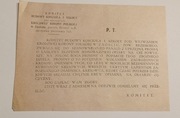 Komitet budowy kościoła i szkoły Królowej Korony Polskiej w Zaościu ulotka
