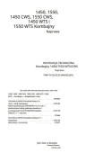 Instrukcja Napraw kombajnu John Deere Combines 1450, 1550, CWS, WTS PL