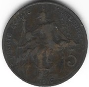 Francja 5 cen.1916