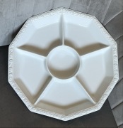 ROSENTHAL Maria biała patera szwedzka dzielona