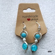 Kolczyki Damskie ze staki chirurgicznej ręcznie robione 