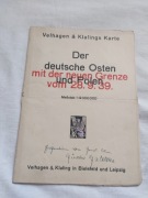 niemiecka mapa historyczna z 1939 roku stara der deutsche osten mit