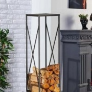 Stojak do przechowywania drewna kominkowego