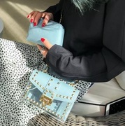 DarmDost torebka transparentna ćwieki listonoszka