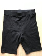 Czarne bawełniane legginsy kolarki H&M Divided