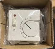 Reg. temp. 230V styk rozw+wyłącznik System 55 biały