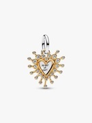 Pandora Podwójny charms-zawieszka Świetliste serce