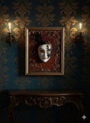 Obraz maska wenecka rękodzieło