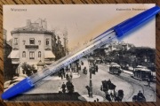 WARSZAWA VARSOVIE WARSCHAU Krakowskie Przedmieście tramwaj konny apteka1906