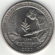 USA quarter dollar 25 centów 2020 Marsh-Billings-Rockefeller D nr 3