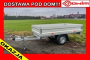 Przyczepa towarowa aluminiowa platforma hamowana