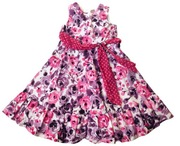 Śliczna sukienka elegancka w kwiaty 122