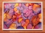 Obraz w ramce 21x30 cm "Abstrakcja tuszami No 3"
