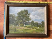 Stary olej "Do lasu" Anton Łobow