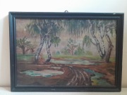 Pejzaż obraz olejny Kołaczkowski 