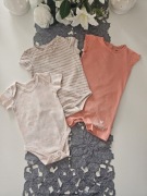 zestaw body+rampers, 62/68, 3-pak