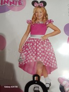 Strój przebranie myszka minnie różowy 110-116 5-6lat