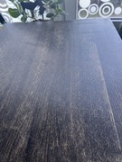 Stół drewniany loftowy z hokerami