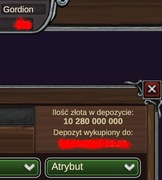 Złoto Gordion Margonem 10,28g 10280m