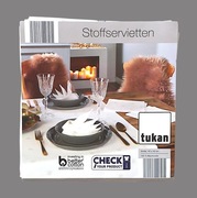 Tukan serwetki bawełniane materiałowe świąteczne gwiazdki 40x40cm 4szt