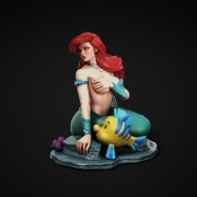 Figurka druk 3D żywica " Ariel - F1659 " - 100 mm