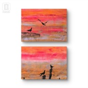 Nasz Randez-Vous kompozycja  , 30x40x1 cm