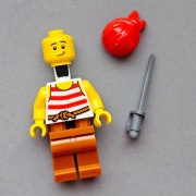 Lego pi187 figurka Pirat + szabla