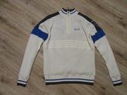 TENSON męski sweter kremowy ciepły na podszewce 50% wełna _ XL