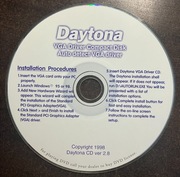 Retro PC CD Daytona rok 1998 drivers sterowniki do kart VGA