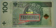 RADAR, FG Seria 2018, 100 ZŁ / PLN