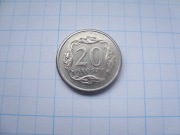 Polska moneta 20 gr groszy 2008