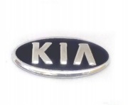 Naklejka KIA 17mm 17x8mm czarny Emblemat Kluczyk Pilot Logo znaczek zaślepk
